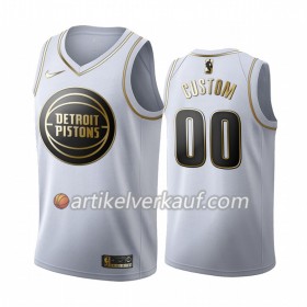 NBA Detroit Pistons Trikot Nike 2019-2020 Weiß Golden Edition Personalisierung Swingman - Herren